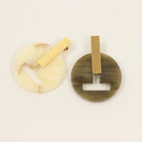 Boucles d'oreilles GALA - Marbre Blanc