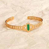 Bracelet jonc TINA OCRE