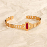 Bracelet jonc TINA OCRE