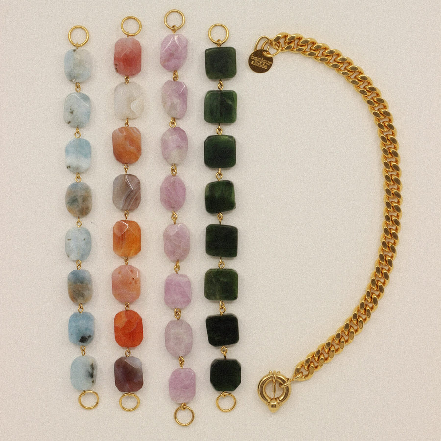 Perles SUZANNE - Jade Vert