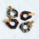 Boucles d'oreilles OPHELIA Ecailles Beiges