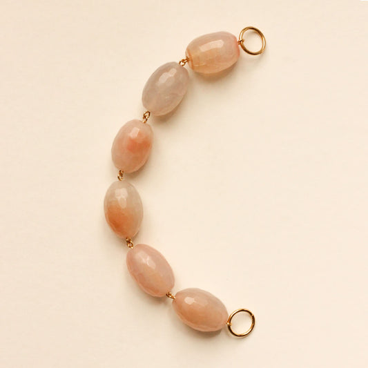 Perles N°45 - Agate Oeuf Saumon