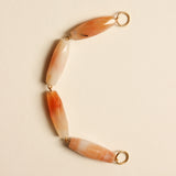Composition Maxi MADDIE + Perles Agate grande olive Saumon