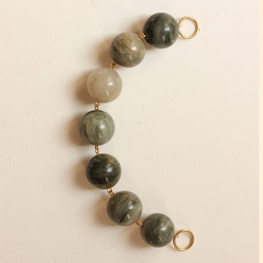 Perles N°8 - Jade Vert Forêt