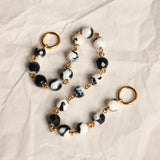 Perles MINI N°7 - Agate Noir et Blanc