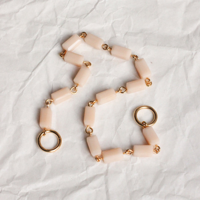 Perles MINI N°15 - Cristal Nude Tube