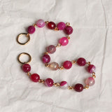 Composition Mini GARANCE + Perles Agate Rose