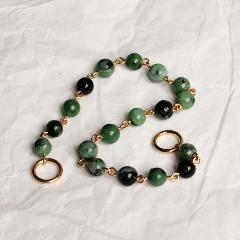 Perles MINI N°8 - Rubis Zoisïte