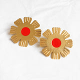 Boucles d'oreilles Maxi MAGNOLIA Tangerine