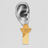 Boucles d'oreilles TARA Marbre Blanc