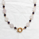 Collier Perles Améthyste