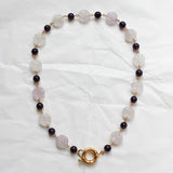 Collier Perles Améthyste