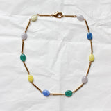 Collier BONBON Jaune et Bleu