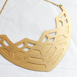 Plastron EDMEE - Or mat