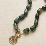 Composition RITA + Agate Tonneau Vert