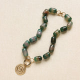 Composition RITA + Agate Tonneau Vert
