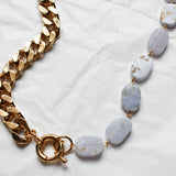 Composition GISELE + Perles Calcédoine