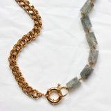 Composition SUZANNE + Perles Quartz Tourmaline
