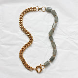 Composition SUZANNE + Perles Quartz Tourmaline