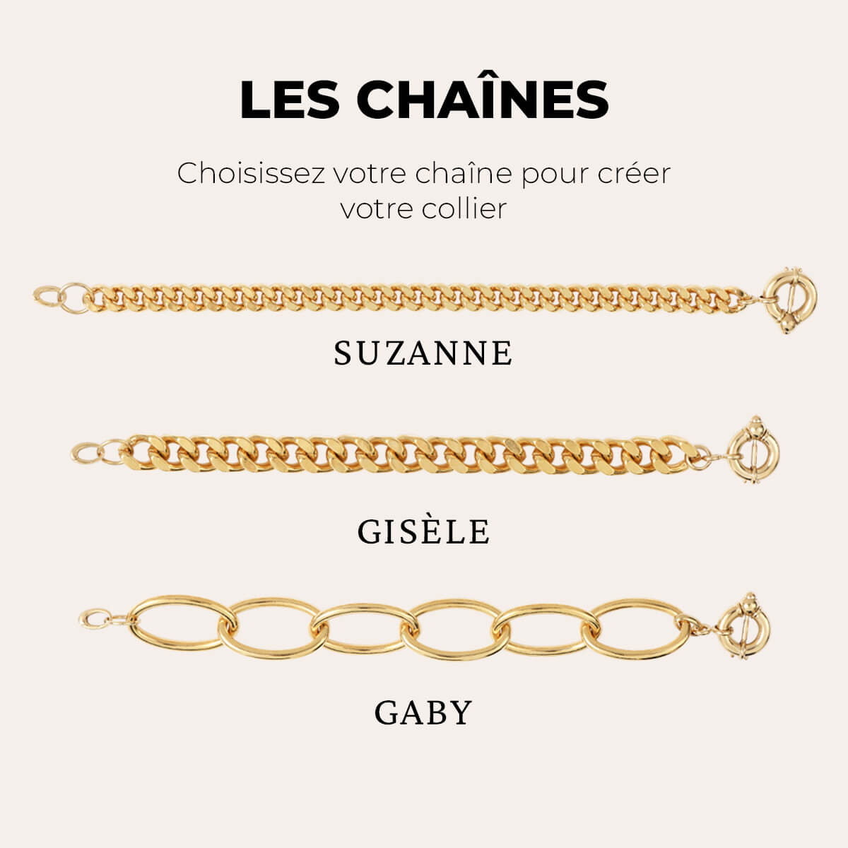 Collier Metal Modulable Le collier modulable – Bonjour Aimée