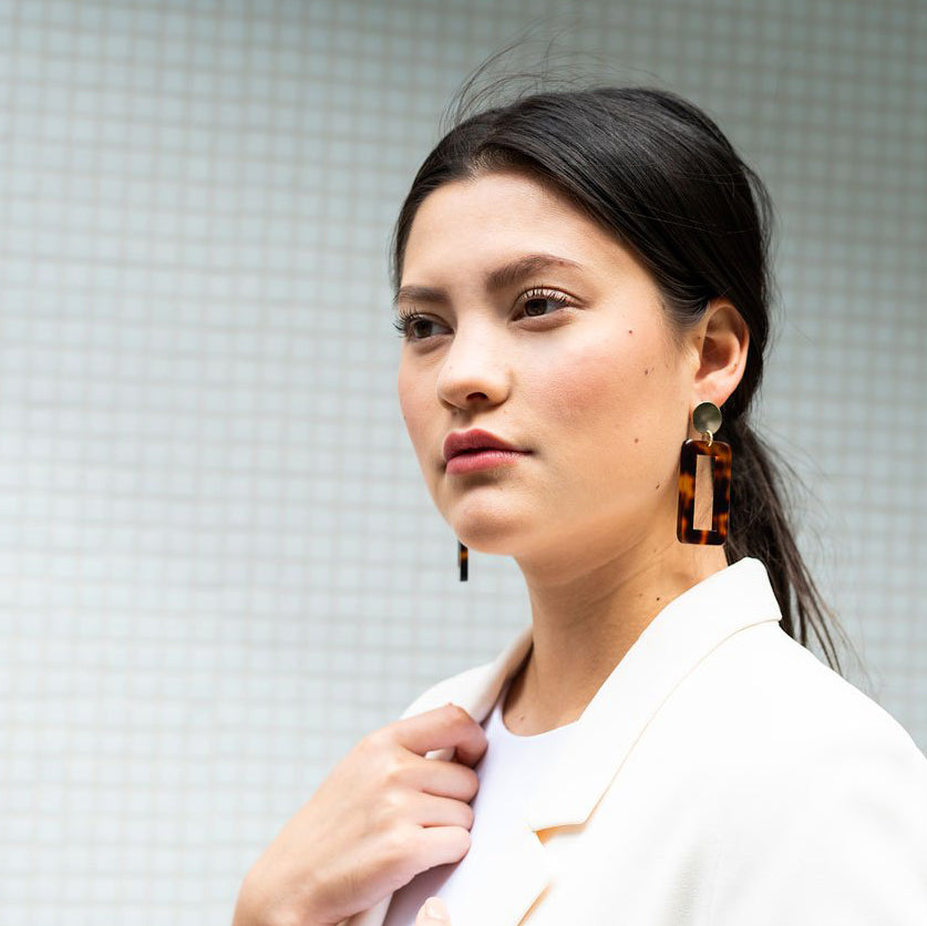 Boucles d'oreilles MACY Ambre