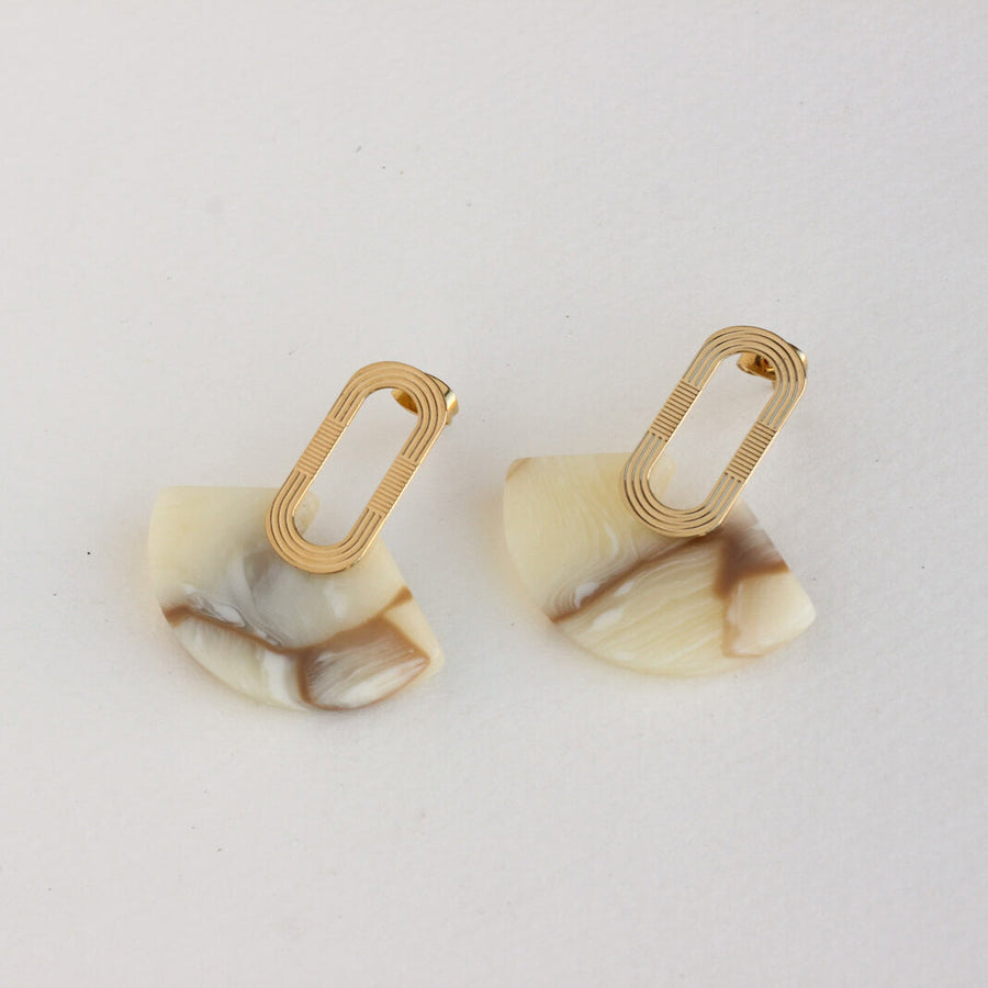 Boucles d'oreilles BETH Ambre
