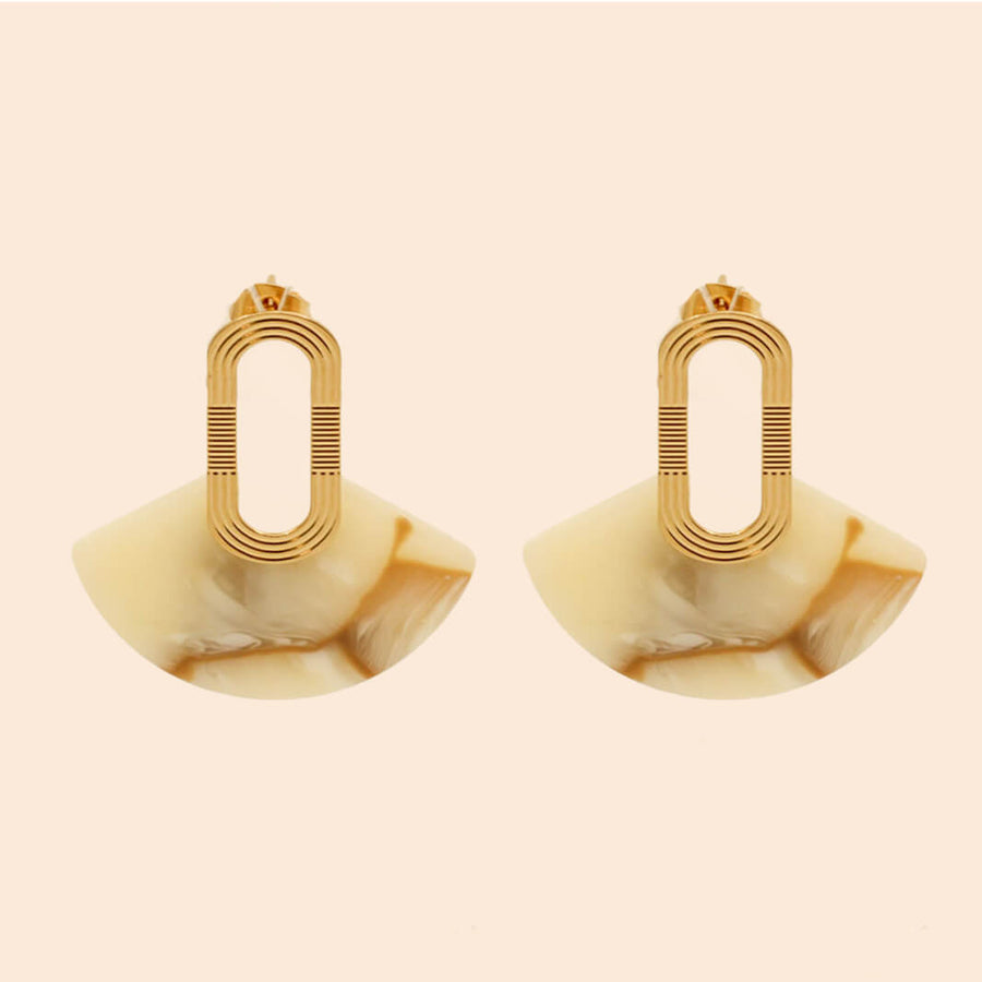 Boucles d'oreilles BETH Ambre