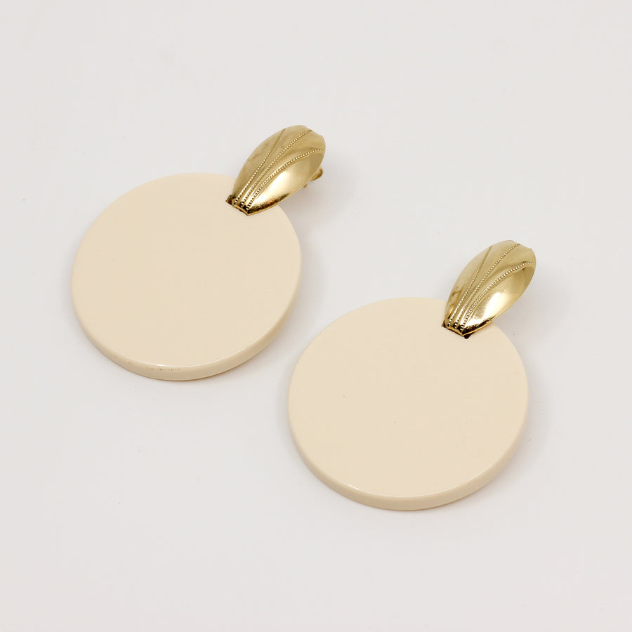 Boucles d'oreilles LOULOU Ivoire
