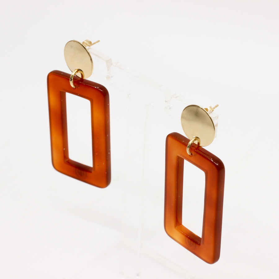 Boucles d'oreilles MACY Ambre