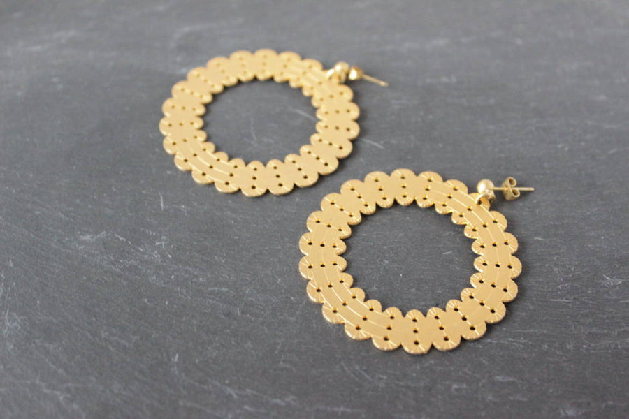 Boucles d'oreilles créoles Alma